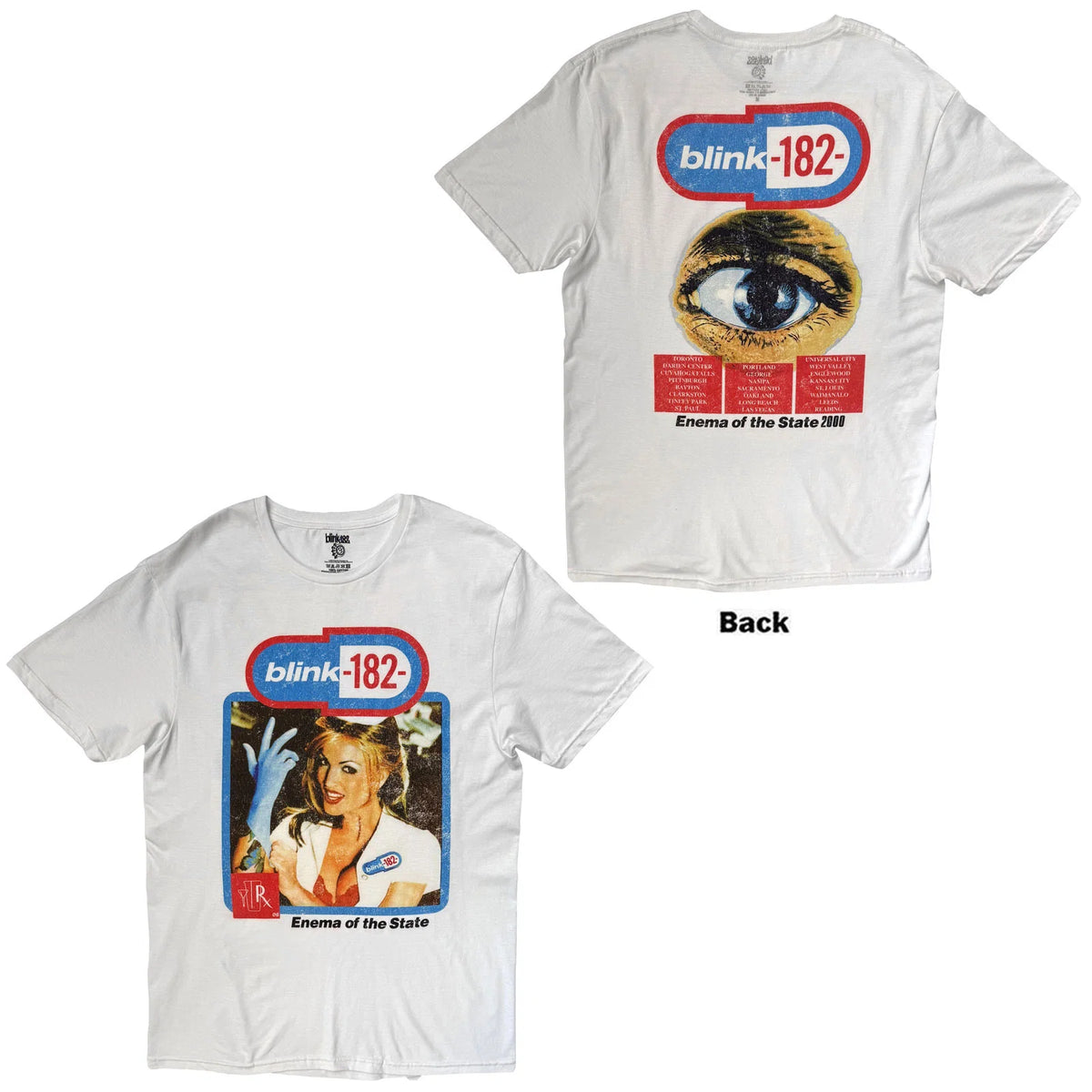 Blink-182 - Enema Of The State (White) XXL [T-Shirt]