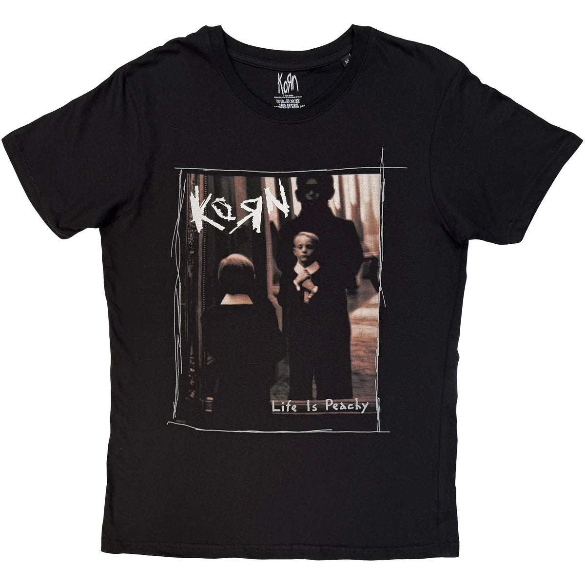 Korn - Life Is Peachy Scribbles (Black) Large [T-Shirt]