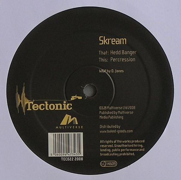 Skream - Hedd Banger / Percression [12 Inch Single] [Second Hand]