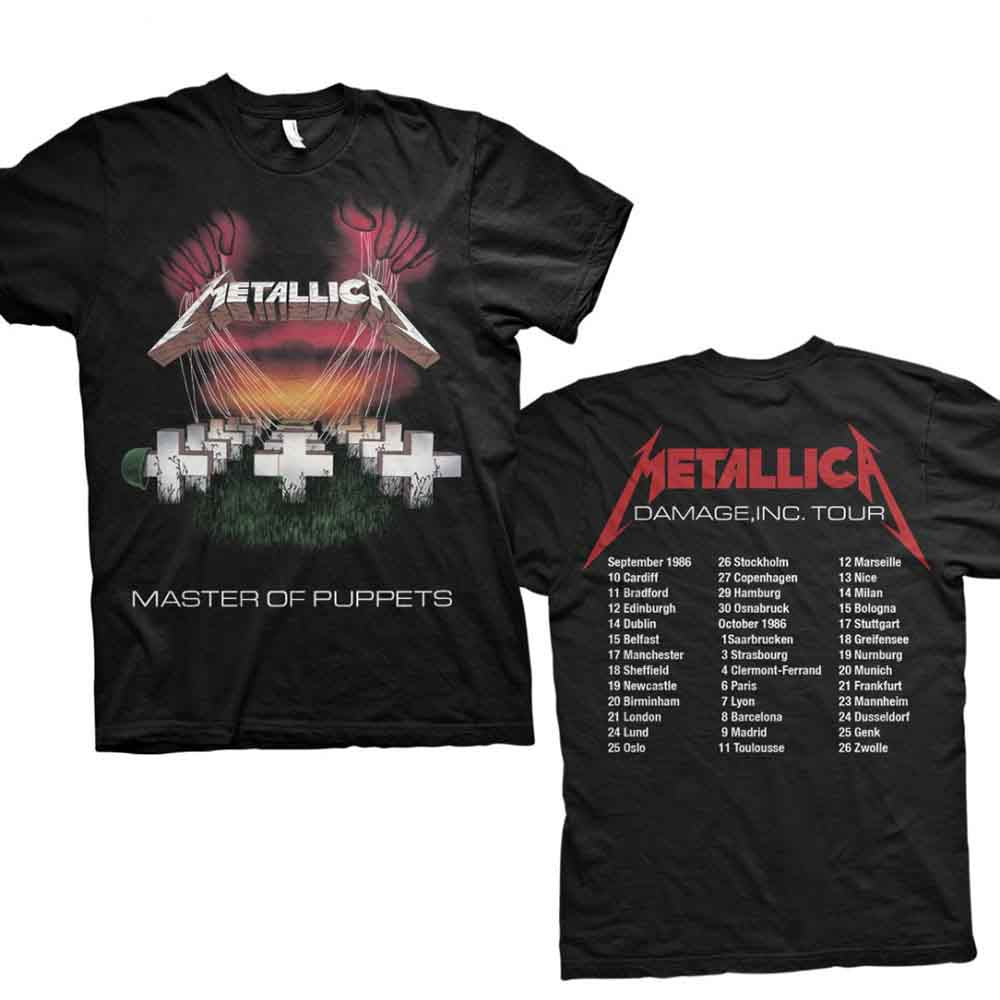 Metallica - Master Of Puppets Tour '86 (Black) Xxl [T-Shirt]