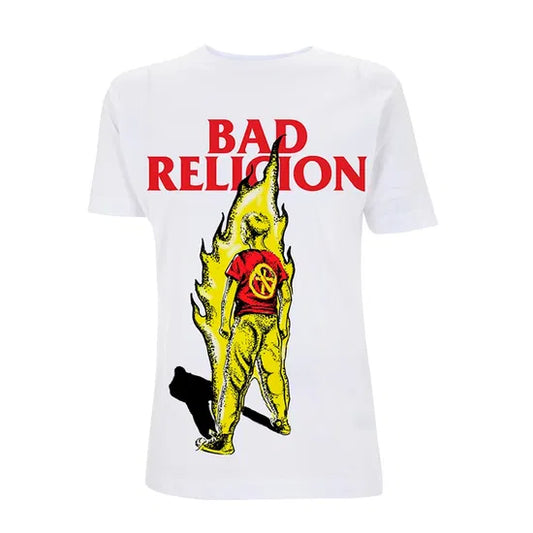Bad Religion - Boy On Fire (White) Large [T-Shirt]
