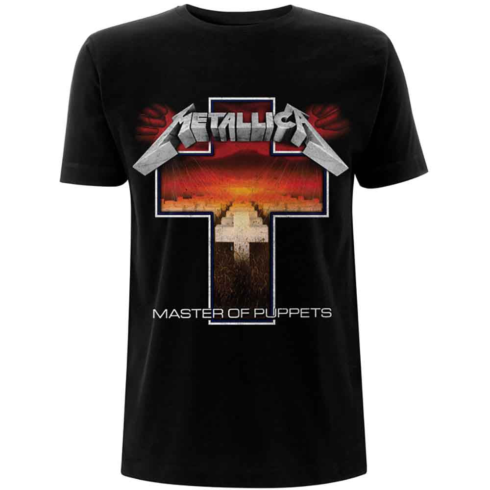 Metallica - Master Of Puppets Cross (Black) Medium [T-Shirt]