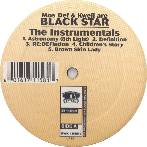 Mos Def and Talib Kweli - Are Black Star: The Instrumentals [Vinyl] [Second Hand]