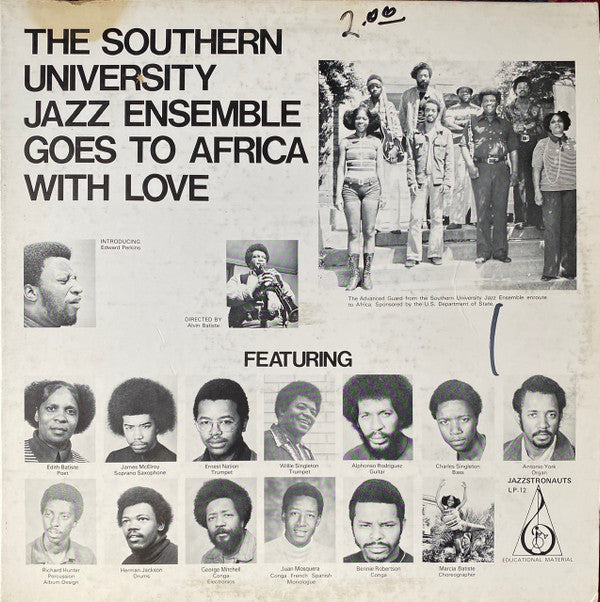 Southern University Jazz Ensemble - Goes To Africa With Love [Vinyl]