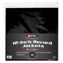 Bcw - 12-Inch Record Jacket No Hole (Black) [Accessory]