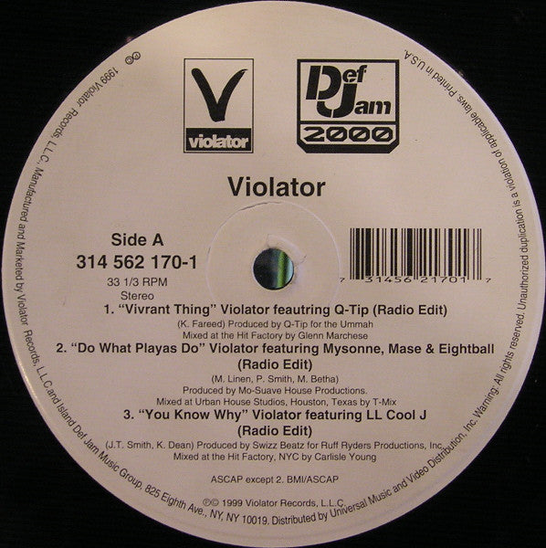 Violator - Vivrant Thing [12 Inch Single] [Second Hand]