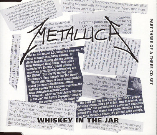 Metallica - Whiskey In The Jar: Part Three Of A [CD Single] [Second Hand]