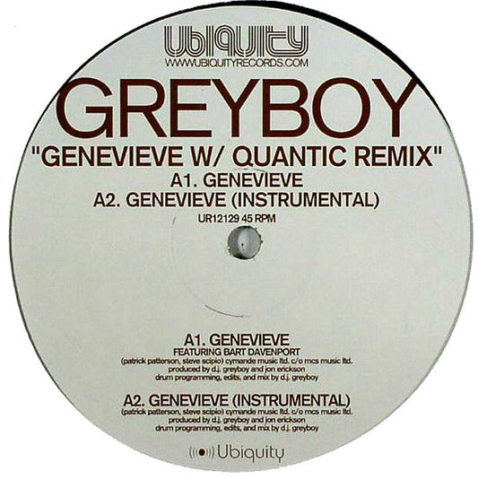Greyboy - Genevieve [12 Inch Single] [Second Hand]