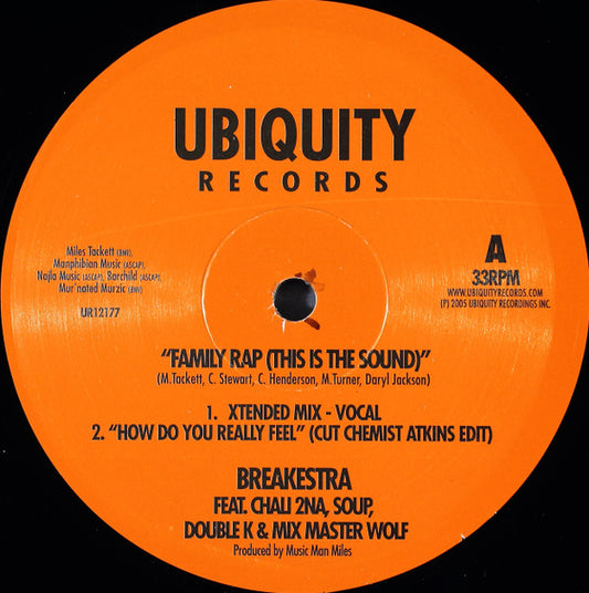 Breakestra - Family Rap (This Is The Sound) [12 Inch Single] [Second Hand]