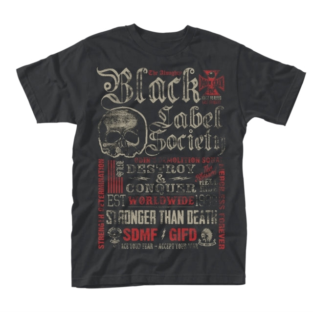 Black Label Society - Destroy and Conquer (Black) Medium [T-Shirt]