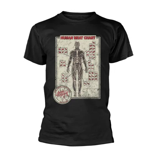 Cattle Decapitation - Human Meat Chart (Black) Xl [T-Shirt]