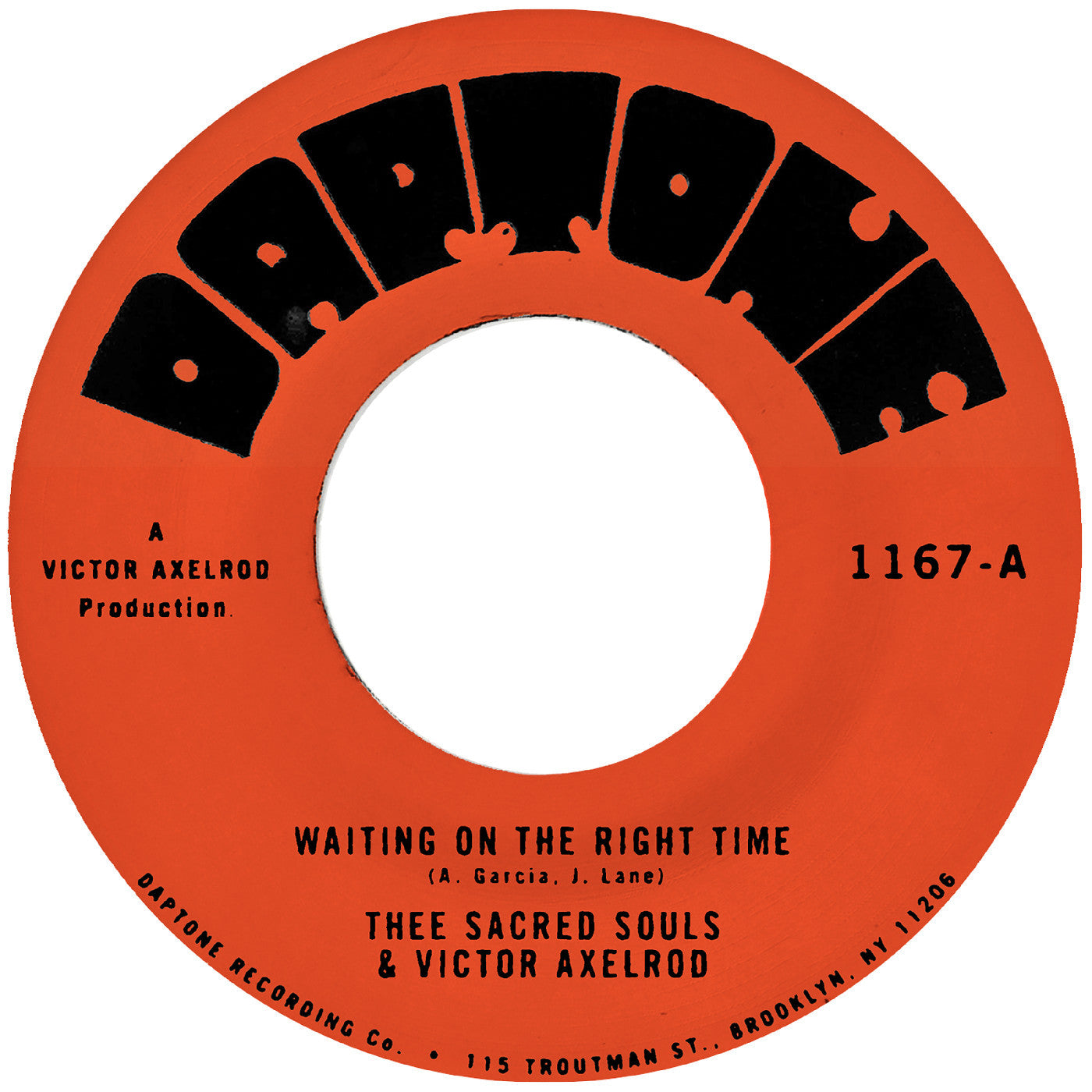 Thee Sacred Souls and Victor Axelrod - Waiting On The Right Time / Waiting #2 [7 Inch Single] [Pre-Order]