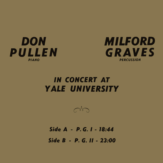 Pullen, Don / Milford Graves - In Concert At Yale University [Vinyl]