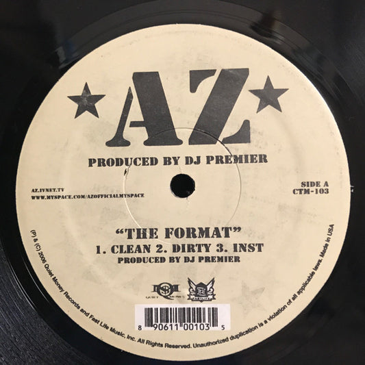 Az - Format / Vendetta [12 Inch Single] [Second Hand]