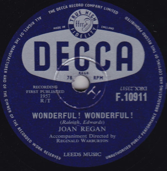 Regan, Joan - Speak For Yourself, John / Wonderful! [7 Inch Single] [Second Hand]