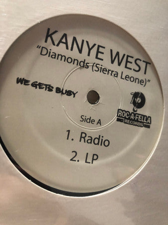 West, Kanye - Diamonds (Sierra Leone) [12 Inch Single] [Second Hand]