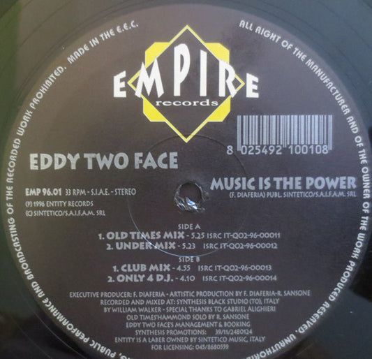 Eddy Two Face - Music Is The Power [CD Single] [Second Hand]