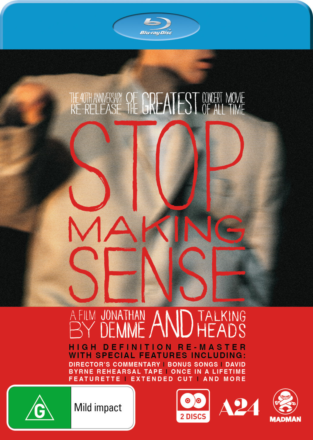 Talking Heads - Stop Making Sense: 2 Discs [Blu-Ray DVD]