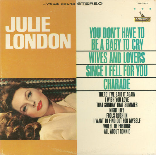 London, Julie - You Don't Have To Be A Baby To Cry [Vinyl] [Second Hand]