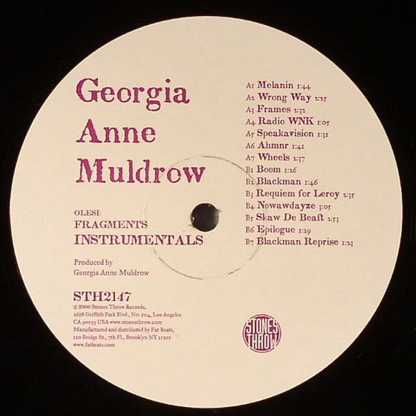 Muldrow, Georgia Anne - Olesi: Fragments Instrumentals [Vinyl] [Second Hand]
