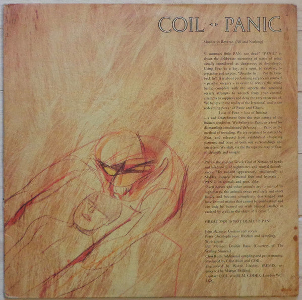 Coil - Panic / Tainted Love [12 Inch Single] [Second Hand]