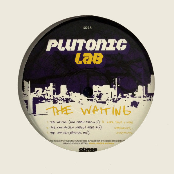 Plutonic Lab - Waiting / Waiting Remix / Midnight On Pl [12 Inch Single] [Second Hand]