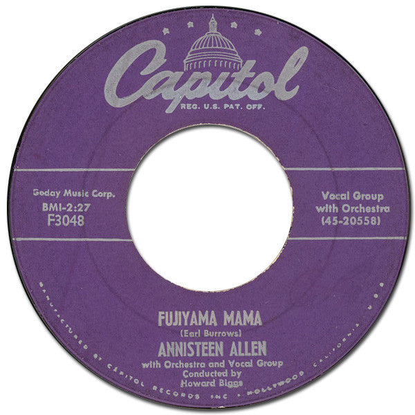 Allen, Annisteen - Fujiyama Mama [Vinyl] [Second Hand]