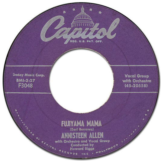 Allen, Annisteen - Fujiyama Mama [Vinyl] [Second Hand]