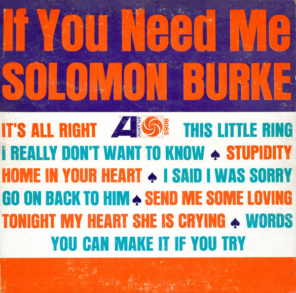 Burke, Solomon - If You Need Me [Vinyl] [Second Hand]