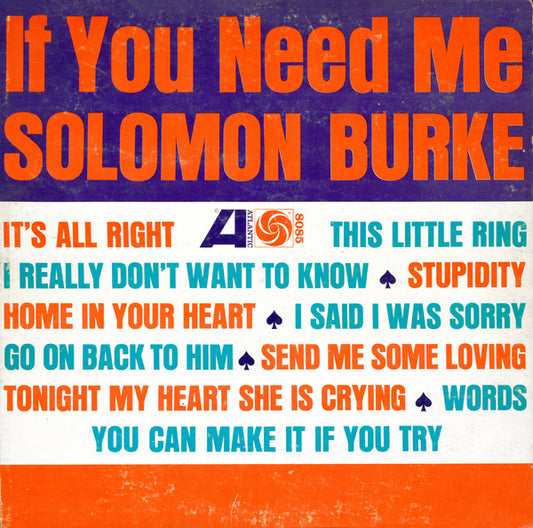 Burke, Solomon - If You Need Me [Vinyl] [Second Hand]