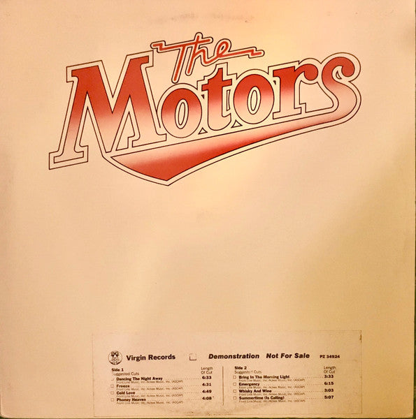 Motors - Motors [Vinyl] [Second Hand]
