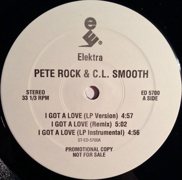 Rock, Pete and C.L. Smooth - I Got A Love / Main Ingredient [12 Inch Single] [Second Hand]