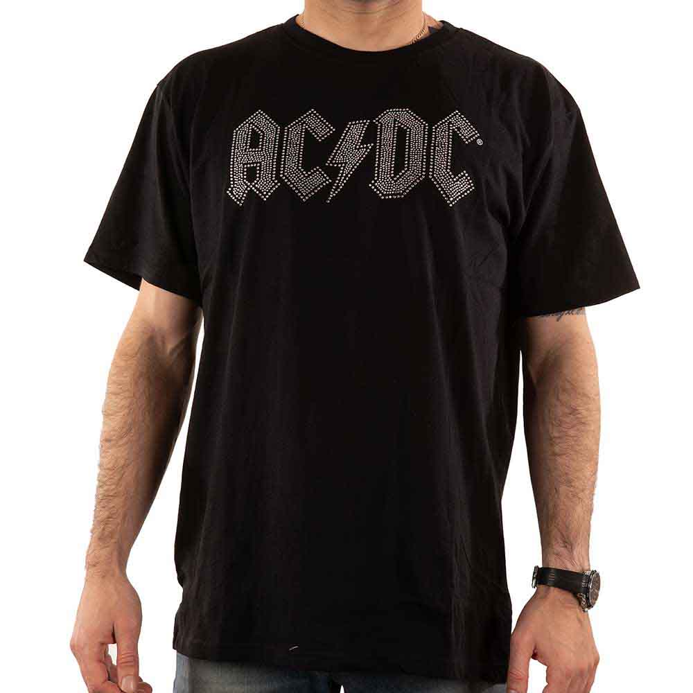 Ac/Dc - Logo Diamante (Black) Large [T-Shirt]