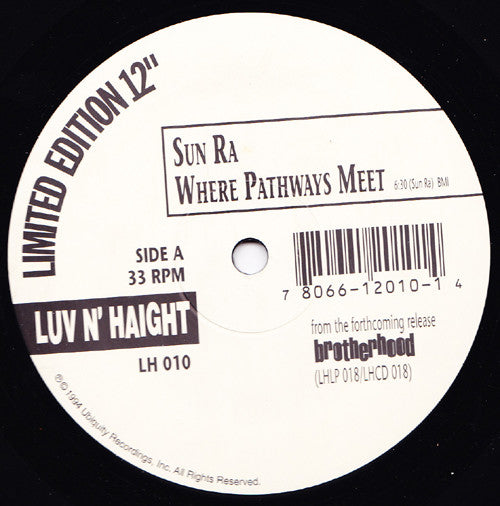 Sun Ra - Where Pathways Meet [12 Inch Single] [Second Hand]