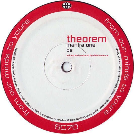 Theorem - Mantra / One / Clone / Dos [12 Inch Single] [Second Hand]