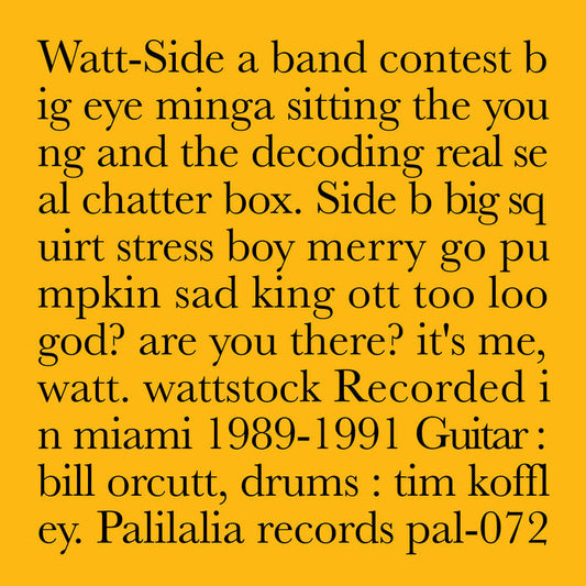Watt - Recorded In Miami 1989-1991 [Vinyl]