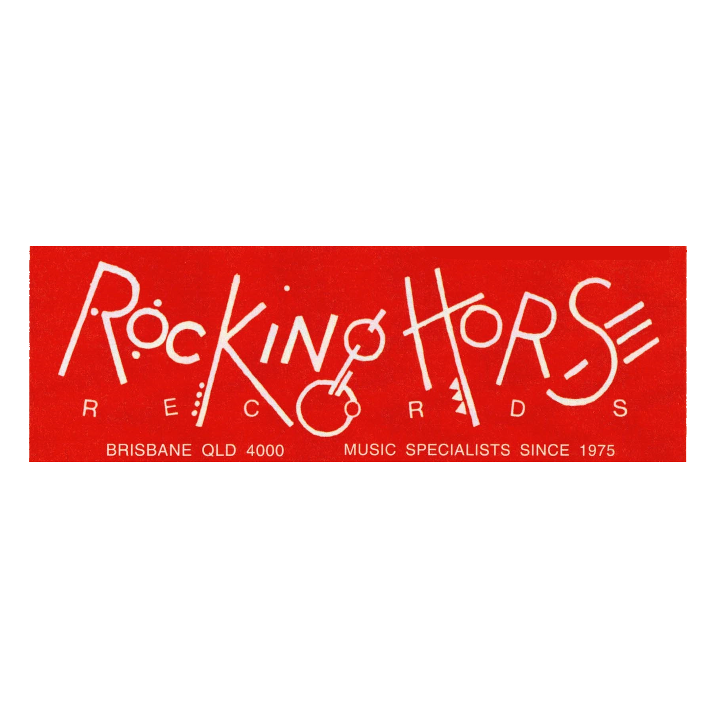 Rocking Horse - Box Logo (Red) Sticker [Accessory]
