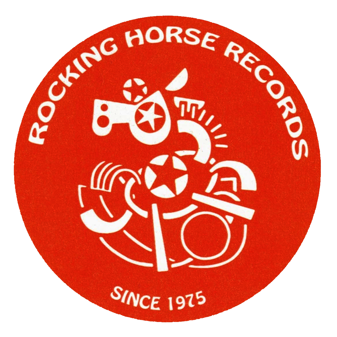 Rocking Horse - Classic Logo (Red) Sticker [Accessory]