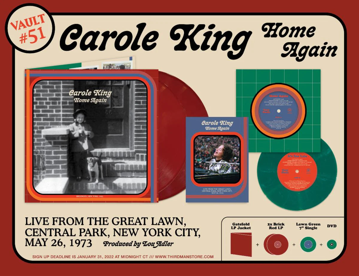 King, Carole - Home Again: 2LP + 7 Inch + Dvd [Vinyl Box Set] [Second Hand]